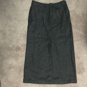 Eddie Bauer Long Wool Winter Cargo Skirt Lined Petite 4